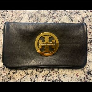 Tory Burch Reva Black Clutch